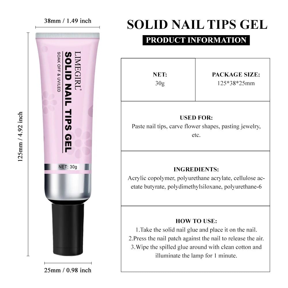 Strong Nail Tips Glue Gel UV