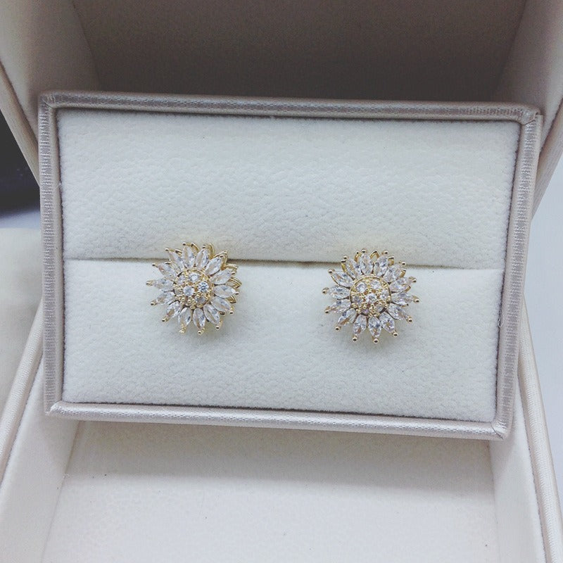 Sunflower Set Zirconia Ring