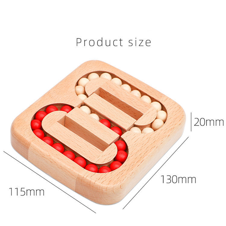 Rotating Magic Bean Fingertip Toy Wood Puzzles