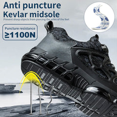 Comfortable rebound safety shoes