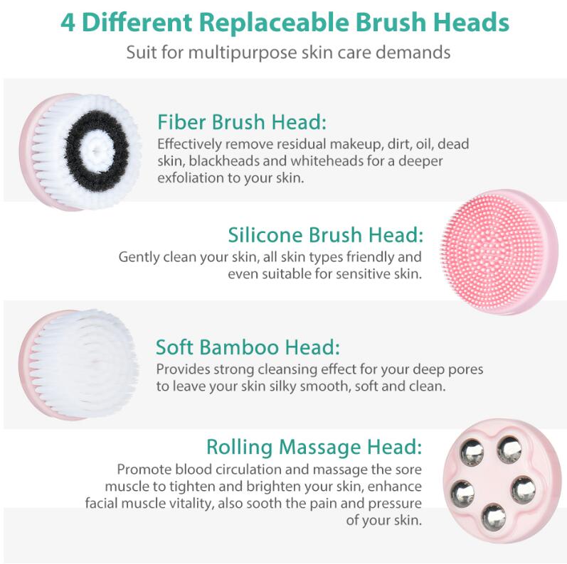 4 In 1 New Rechargeable Facial Cleansing Brush