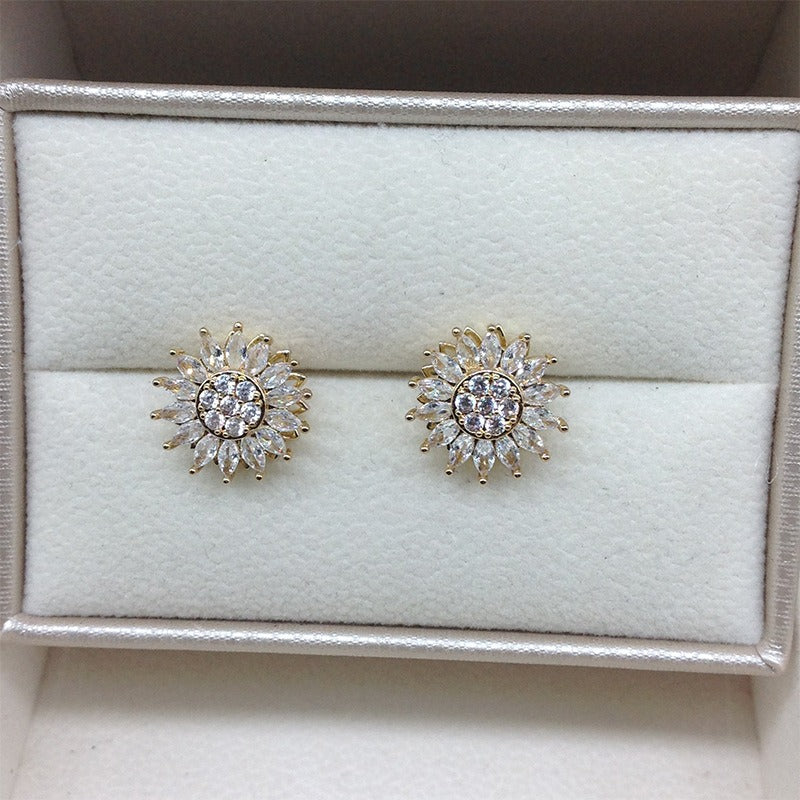 Sunflower Set Zirconia Ring