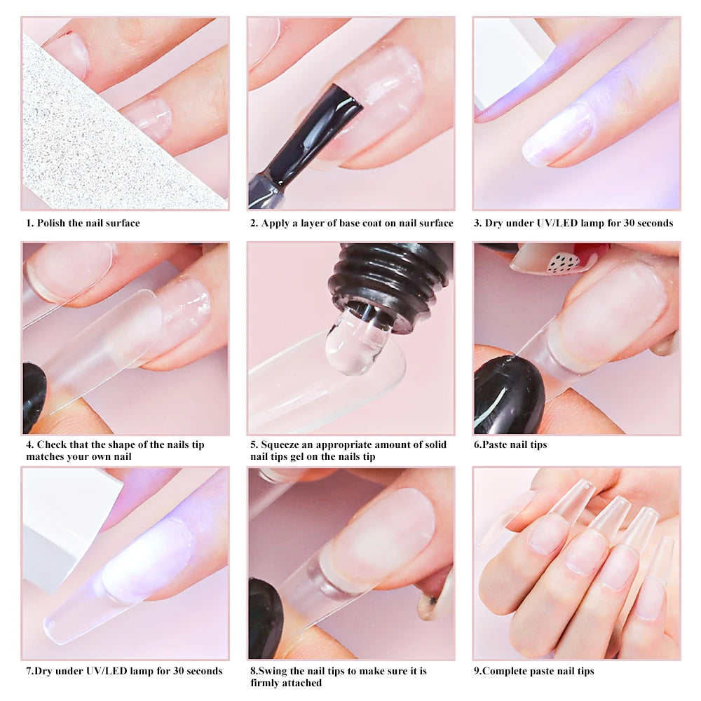 Strong Nail Tips Glue Gel UV